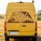 Camper van decals: Day, night, mountain, and beach 4