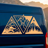 Camper van decals: Day, night, mountain, and beach 8