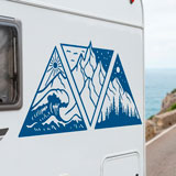 Camper van decals: Day, night, mountain, and beach 10