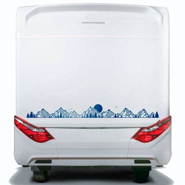 Camper van decals: Mountain landscape