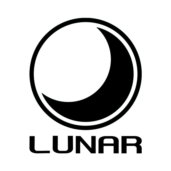 Camper van decals: Lunar Logo Vinyl in Two Colors for Camper