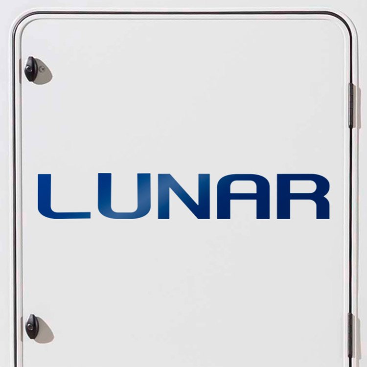 Camper van decals: Lunar Logo Decal for Caravan