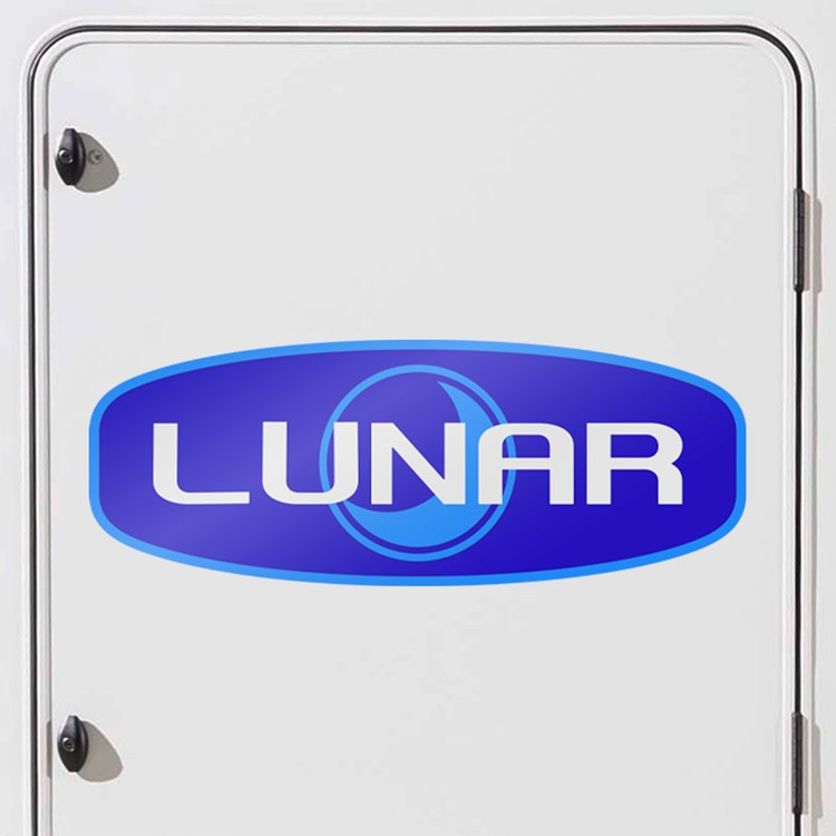 Camper van decals: Camper decal Lunar logo in blue tones