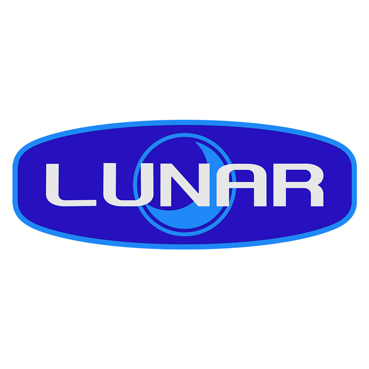 Camper van decals: Camper decal Lunar logo in blue tones