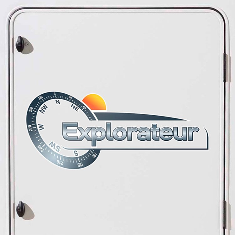 Camper van decals: Pilote Explorateur