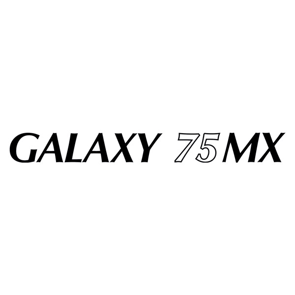 Camper van decals: Camper decal Pilote Galaxy 75MX
