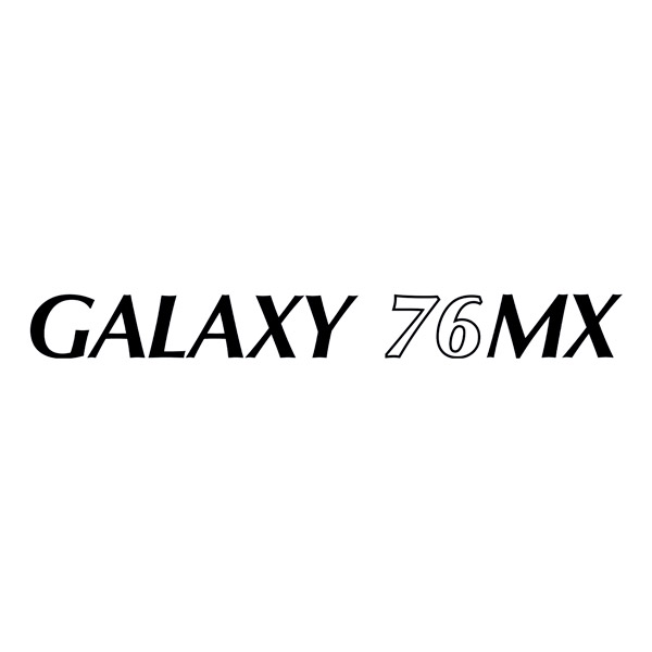Camper van decals: Decorative decal Pilote Galaxy 76MX for motorhome