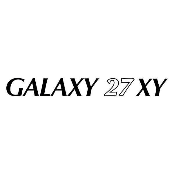 Camper van decals: Decorative decal Pilote Galaxy 27XY for motorhome
