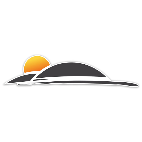Camper van decals: Pilote - Sunset Decal (Right Side)