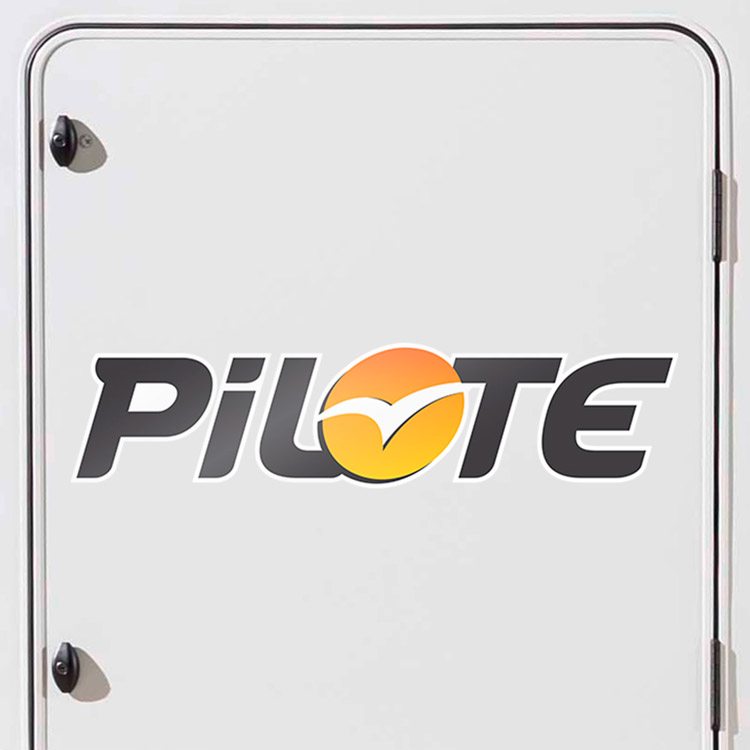 Camper van decals: Pilote - Black Decal