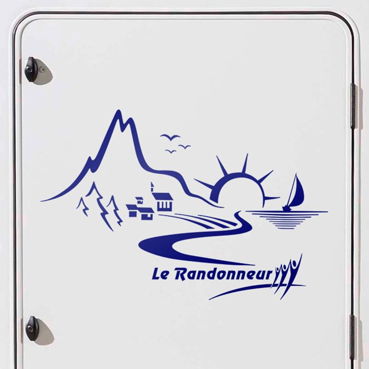 Camper van decals: Landscape Rapido
