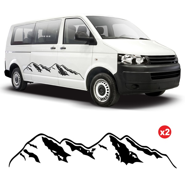 Car & Motorbike Stickers: 2x Rocky Mountains