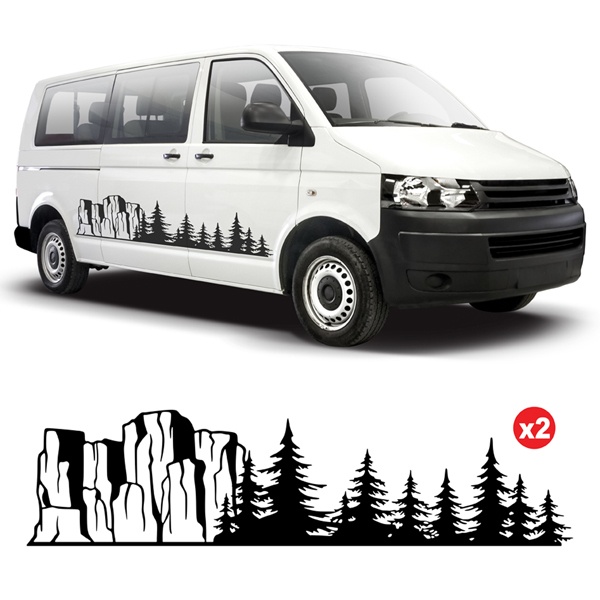Car & Motorbike Stickers: 2x Banff National Park