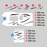 Camper van decals: Jupiter Caravan Kit 2