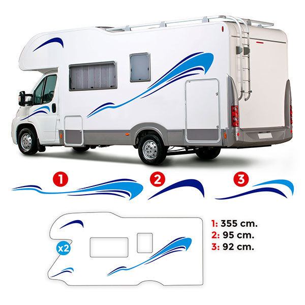 Car & Motorbike Stickers: Uranus Caravan Kit