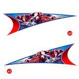 Camper van decals: Snowy Mountains 3