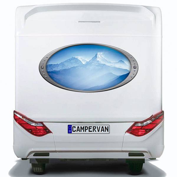 Car & Motorbike Stickers: Elliptical frame Himalaya