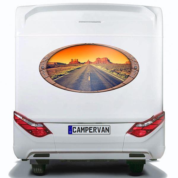 Camper van decals: Elliptical frame Grand Canyon