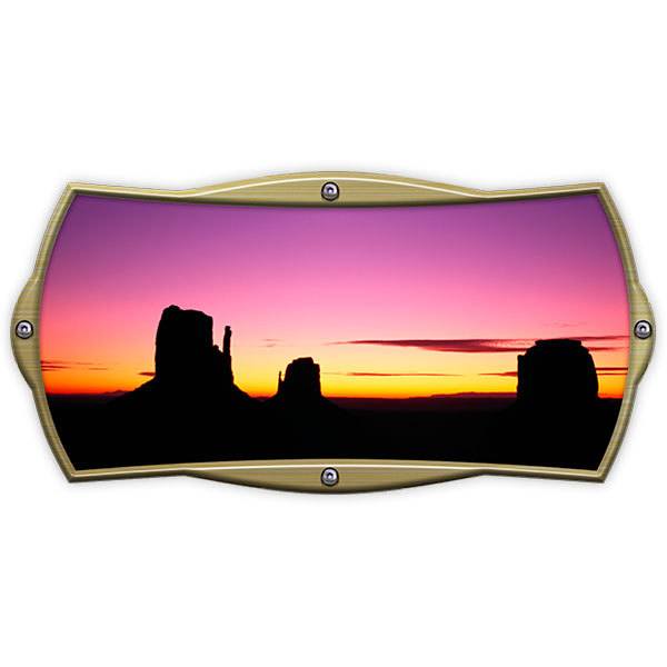 Car & Motorbike Stickers: Rectangular frame Grand Canyon at sunset