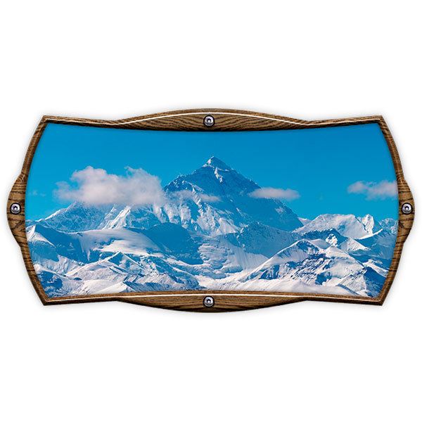 Camper van decals: Rectangular frame mountain