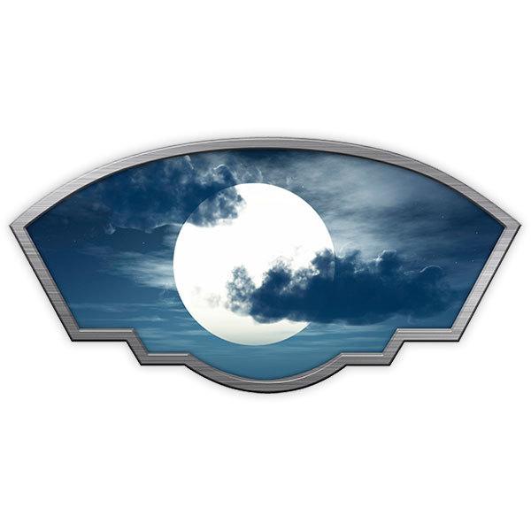 Camper van decals: Artistic frame Full Moon