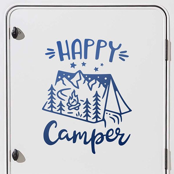 Car & Motorbike Stickers: Happy Camper