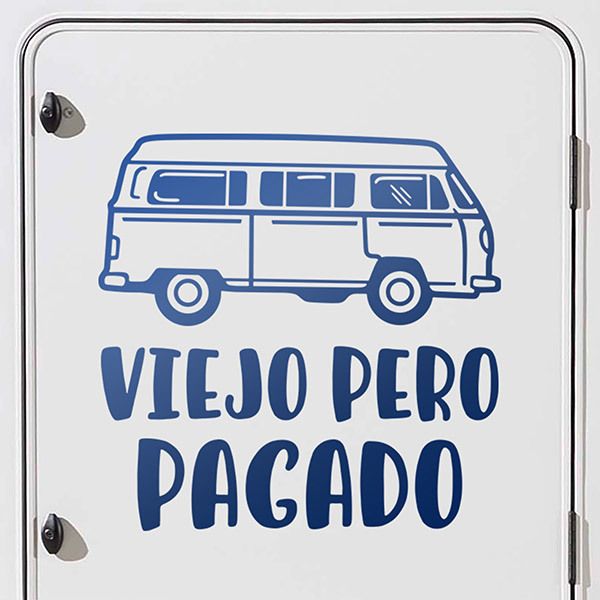 Camper van decals: Camping car viejo pero pagado