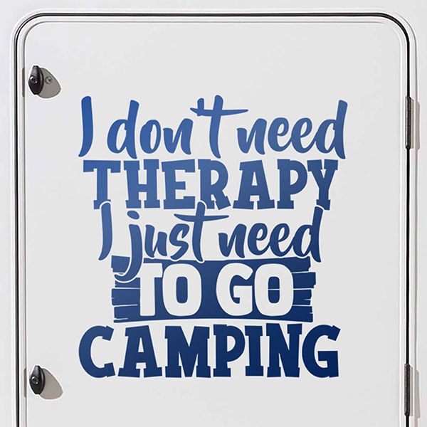 Camper van decals: I don´t need therapy