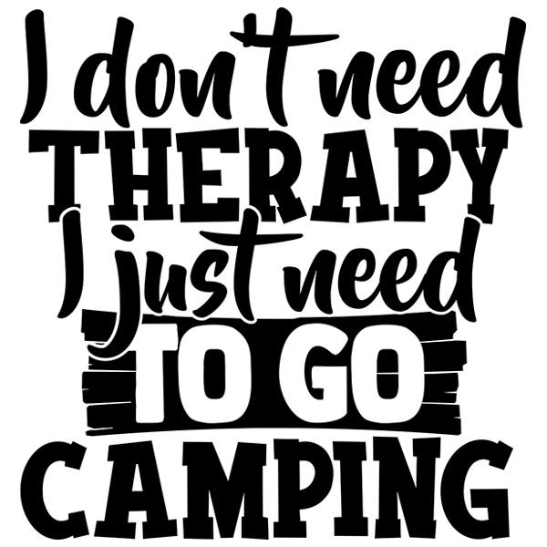 Camper van decals: I don´t need therapy
