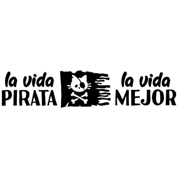Camper van decals: La vida pirata, la vida mejor