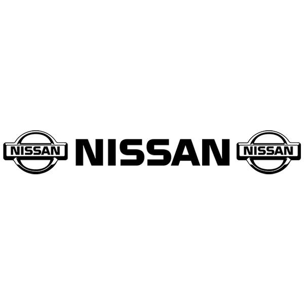 Car & Motorbike Stickers: Nissan Windshield Sunstrip with logos