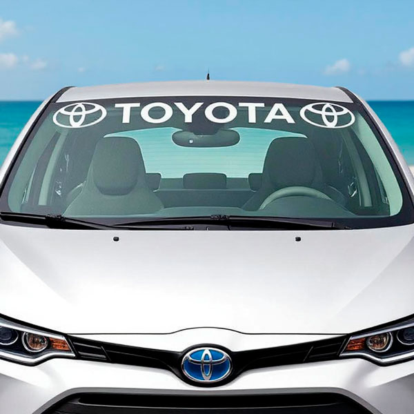 Car & Motorbike Stickers: Toyota Windshield Sunstrip wit