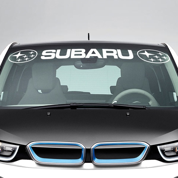 Car & Motorbike Stickers: Subaru Windshield Sunstrip with logos