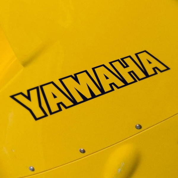 Car & Motorbike Stickers: Yamaha outline letters 0