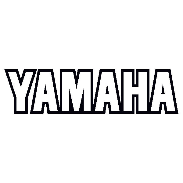 Car & Motorbike Stickers: Yamaha outline letters