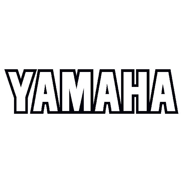 Sticker Yamaha outline letters