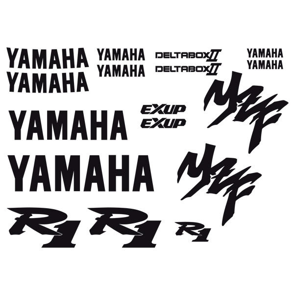 Car & Motorbike Stickers: Kit Yamaha YZF R1 custom
