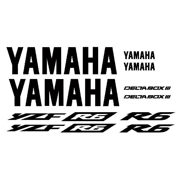 Car & Motorbike Stickers: Kit Yamaha YZF R6 2003 II