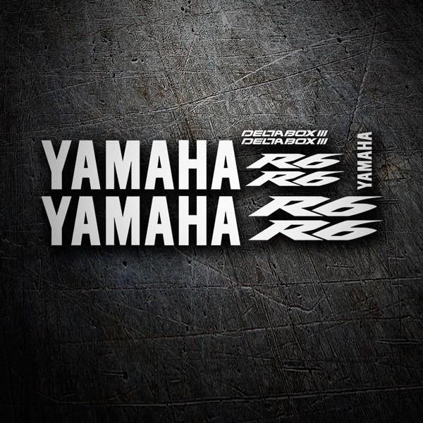 Car & Motorbike Stickers: Kit Yamaha YZF R6 Deltabox III 2004