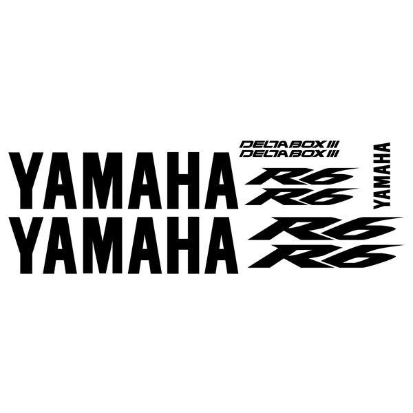 Car & Motorbike Stickers: Kit Yamaha YZF R6 Deltabox III 2004
