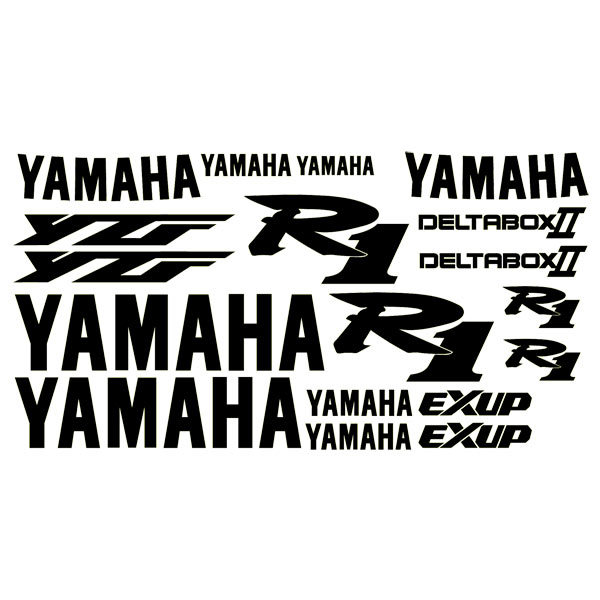 Car & Motorbike Stickers: Kit Yamaha YZF R1 1999
