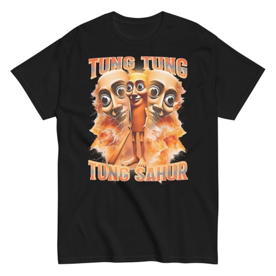 T-shirt Tung Tung Sahur Intense Brainrot