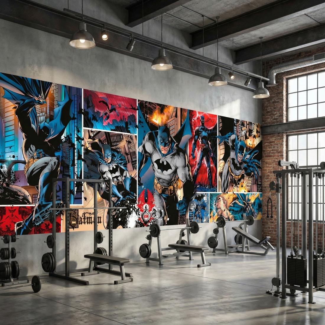 Batman wall mural