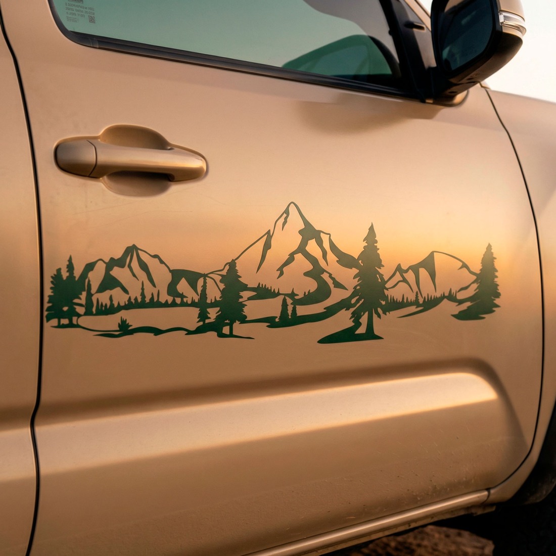Side stripe kit for a campervan